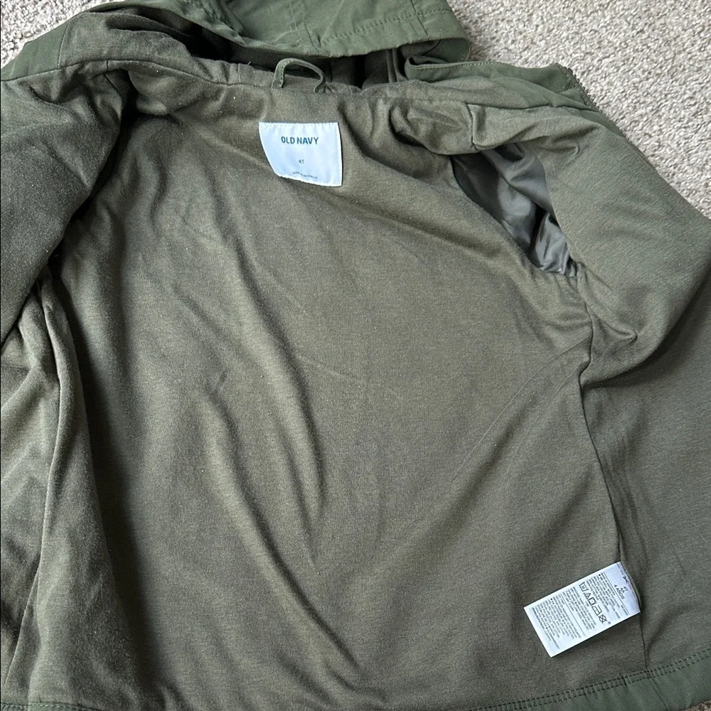 Old Navy Kids Olive Hooded Windbreaker - Raincoat‎